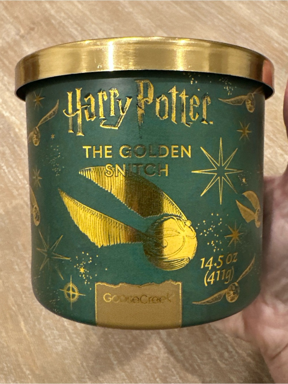 NEW Goose Creek Harry Potter “The Golden Snitch” 3-Wick Candker